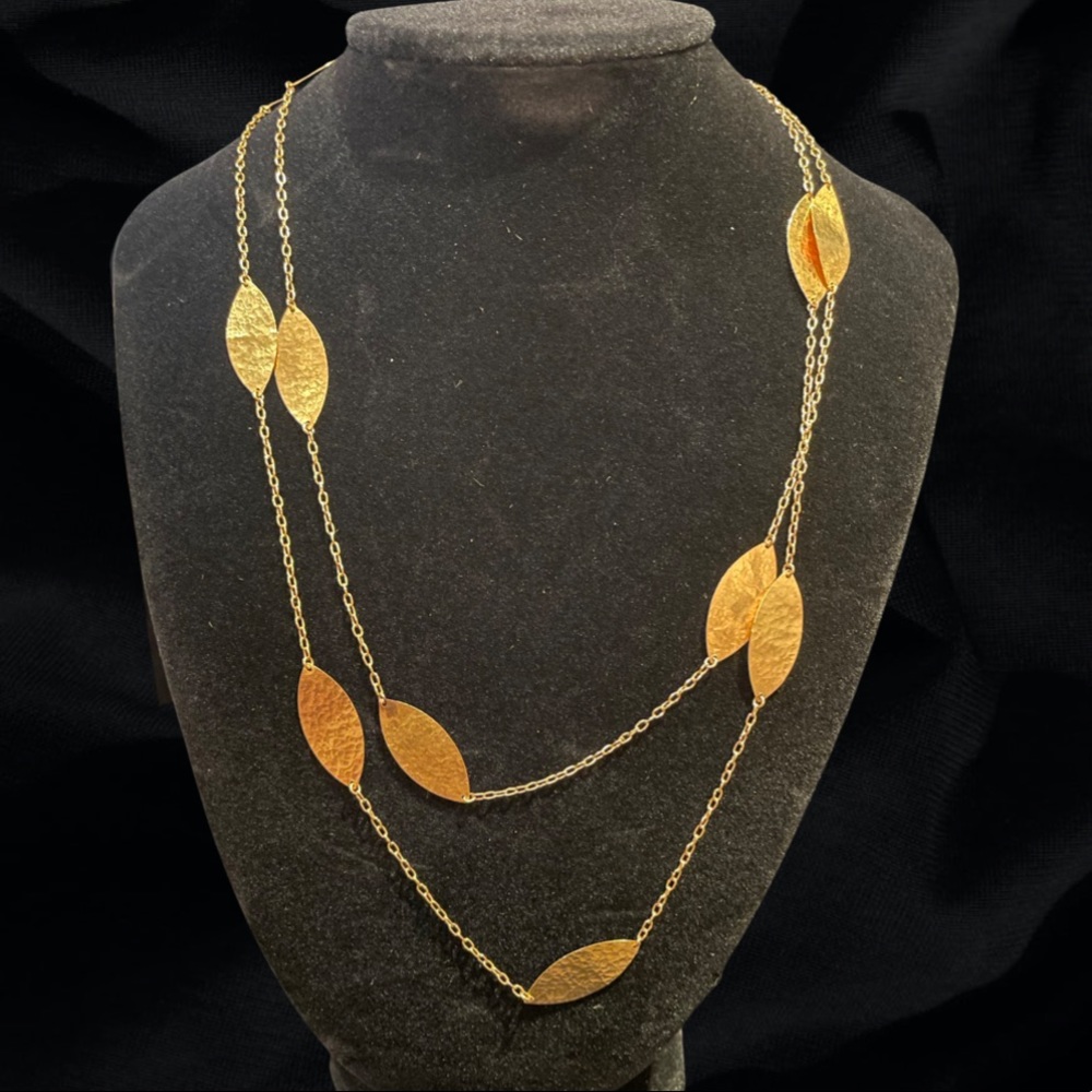 Gurhan Willow 23k Yellow Gold Long Station Necklace